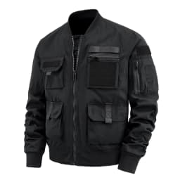 Spring And Autumn New Men's Jacket Solid Color Multi-Pocket Zipper Jacket Fashion Simple Casual Versatile Mening's Clothing