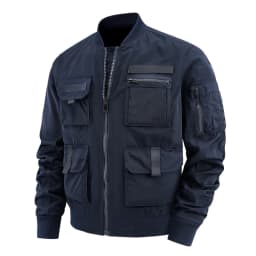 Spring And Autumn New Men's Jacket Solid Color Multi-Pocket Zipper Jacket Fashion Simple Casual Versatile Mening's Clothing