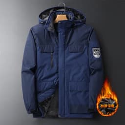 2026 9XL Mens Winter Jacket Fleece Lining Zip Hood Warm Parka Male Large Size Waterproof Big Extra Plus 8XL Windbreaker Mountain