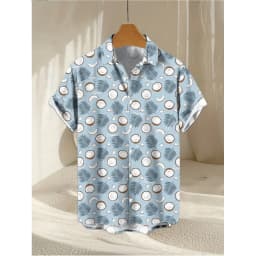 Fruit 3D Printed Fashion Men's Shirt Lemon Banana 3D Printed Summer Short Sleeve Hawaiian Shirt Beach Holiday Cool Casual Tops