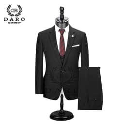 2026 DR DARO UOMO Men Suits Slim Fit for Business Work and Wedding Wear 3Pcs Set DRV6158