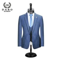 2026 DR DARO UOMO Men Suits Slim Fit for Business Work and Wedding Wear 3Pcs Set DRV6158