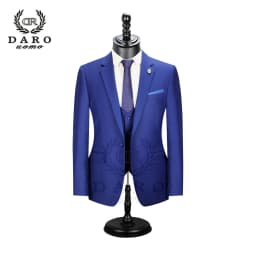 2026 DR DARO UOMO Men Suits Slim Fit for Business Work and Wedding Wear 3Pcs Set DRV6158