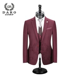 2026 DR DARO UOMO Men Suits Slim Fit for Business Work and Wedding Wear 3Pcs Set DRV6158