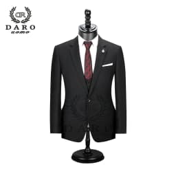2026 DR DARO UOMO Men Suits Slim Fit for Business Work and Wedding Wear 3Pcs Set DRV6158