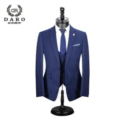 2026 DR DARO UOMO Men Suits Slim Fit for Business Work and Wedding Wear 3Pcs Set DRV6158