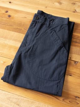 N-1D Autumn Winter New All-Cotton HBT Thick Herringbone WWII-Style American Retro Straight-Leg Deck Pants (Amekaji Long Pants)