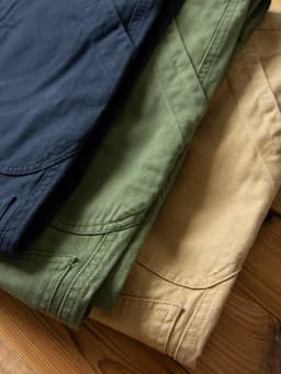 N-1D Autumn Winter New All-Cotton HBT Thick Herringbone WWII-Style American Retro Straight-Leg Deck Pants (Amekaji Long Pants)