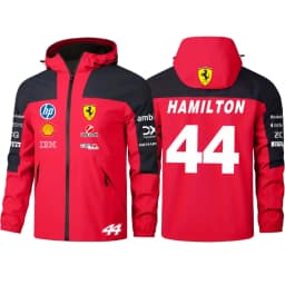 2026 Ferrari F1 driver No.16 Leclerc No.44 Hamilton same jacket with number, thin jacket for spring and autumn seasons, windproo