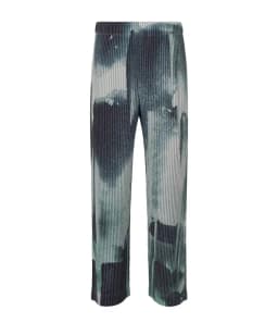 Miyake Pleated Men's Long-Sleeve T-Shirt 2026 New Top Casual Fashion Wear Vacation Attire Minimalist Loose Straight-Leg Pants