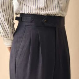 Linen Straight Pant For Men 2024 Summer Business Gentleman Naples Pant Paris Buckle Drape High Waisted Trousers Men Formal Pant