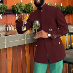 Green Fashion Utility Wedding Men Suits Tailor-Made Party Tuxedo 2 Pieces Slim Fit Jacket Pants Blazer Party Singer Groom