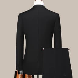 (Blazer+ Pants) Men's Fashion Business Casual Outdoor Gentleman Trend Single Breasted Wedding Slim-fit British Style Suit S-8XL