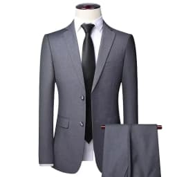 (Blazer+ Pants) Men's Fashion Business Casual Outdoor Gentleman Trend Single Breasted Wedding Slim-fit British Style Suit S-8XL
