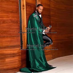 Jacquard Suits Men For Wedding Double Breasted Jacket With Cape Formal Business Man Jacket Pants 2 Piece Groom Tuxedo Customized
