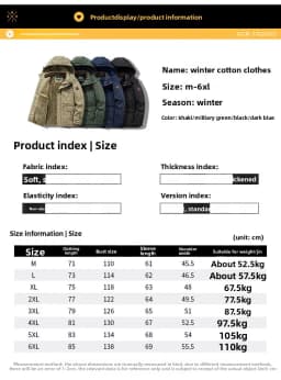New style waterproof jacket for men - mid-length, thick, outdoor casual hooded oversized men's jacket - fall/winter clothing