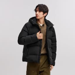 Semir Down Jacket Men New Winter Waterproof Outerwear Textured Hooded Top Versatile