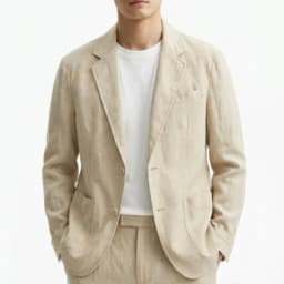 KIDWHXR Man Suit Outerwear Thin Comfortable Single-breasted Men Blazer Simple Solid Color Long Sleeve Pocket Male Casual Coat