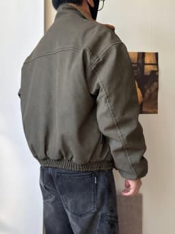 Mens Winter Heavy Duty Washed Distressed Fleece Jacket Thick Warm Windproof Stand Collar Streetwear High Quality Outdoor Coat