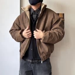 Mens Winter Heavy Duty Washed Distressed Fleece Jacket Thick Warm Windproof Stand Collar Streetwear High Quality Outdoor Coat