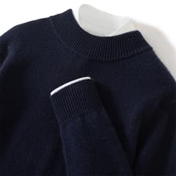 Seven Needle Thick Men's Sweater 100% Cashmere Half High Collar Pullover Autumn Winter Warm Long Sleeved Knitted Base Sweater
