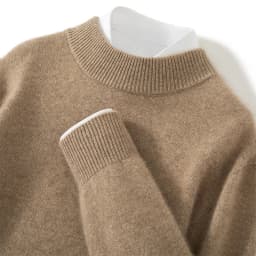 Seven Needle Thick Men's Sweater 100% Cashmere Half High Collar Pullover Autumn Winter Warm Long Sleeved Knitted Base Sweater