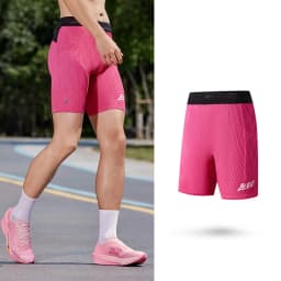 QIAODAN Feiying 4.0 Tight Marathon Running Shorts Male Summer Woven Half Pants with Waist Pocket Men's Clothing QXBZK3252166R