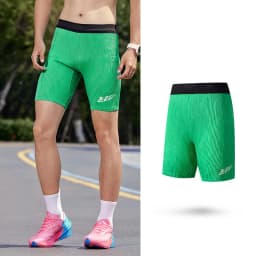 QIAODAN Feiying 4.0 Tight Marathon Running Shorts Male Summer Woven Half Pants with Waist Pocket Men's Clothing QXBZK3252166R