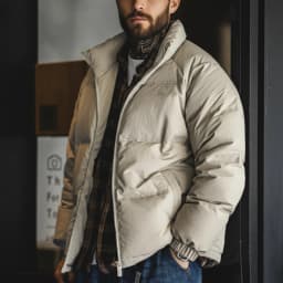 Maden Winter Down Jacket for Men White Duck Down Filling Outdoor 4-Grade Waterproof Stand-up Collar Coat Thickened Warm Jacket