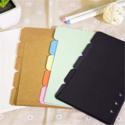 A5 A6 Watercolor Separator Paper Index Page Classification Separator Page Notebook Loose-leaf Book Partition Accessories