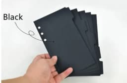A5 A6 Watercolor Separator Paper Index Page Classification Separator Page Notebook Loose-leaf Book Partition Accessories