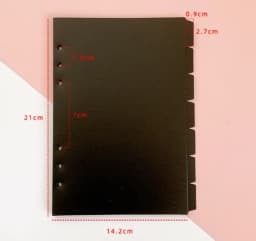 A5 A6 Watercolor Separator Paper Index Page Classification Separator Page Notebook Loose-leaf Book Partition Accessories