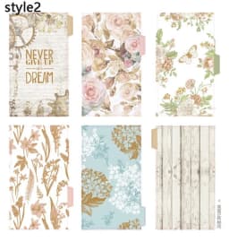 A5 A6 Watercolor Separator Paper Index Page Classification Separator Page Notebook Loose-leaf Book Partition Accessories