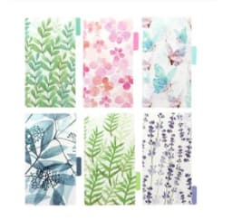 A5 A6 Watercolor Separator Paper Index Page Classification Separator Page Notebook Loose-leaf Book Partition Accessories