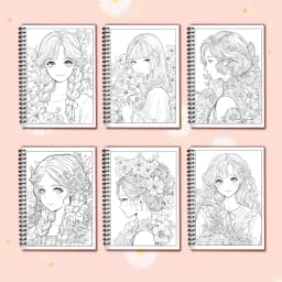 Spiral Coloring book -30 Sheets adult coloring book, 11.2 x 8.3 inches, 100g thick paper, drawing book, homecoming holiday gift