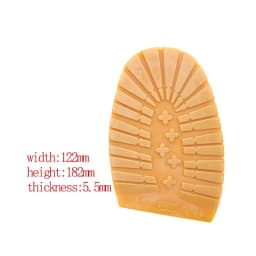 Thicken Rubber Shoe Soles for Men Leather Business Shoes Heel Sole Non-slip Repair DIY Replacement Outsoles Black Yellow Mat Pad