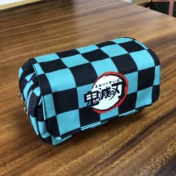 Anime Pen Bag Student Storage Bag Tanjirou Nezuko Zenitsu Giyuu Cartoon Pen Box Boys Girls Pencil Case Stationery