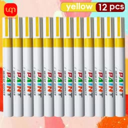Yellow Permanent Paint Marker Pen 3/6/10Pcs Waterproof Non Fading Graffiti Marker Car Tire Wood Metal Plastic DIY Craft Supplies
