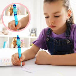 40Pcs/Lot Ballpoint Pen Diy Bead Pen Plastic Printed Bead Pen School Office Writing Supplies Stationery Wedding Gift