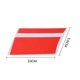 6pcs Car Sticker Reflective Car Wheel Rim Vinyl Warning Stickers Hash Mark Stripe Racing Wheel Hub Decals