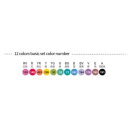 Finecolour EF103 Double-Headed Sketch Markers Pen Alcohol Based Art Markers Oily Soft Artist Manga School Supplies 12Colors