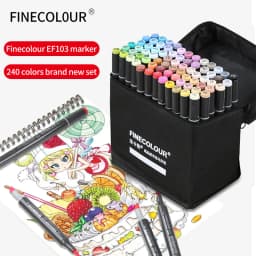 Finecolour EF103 Double-Headed Sketch Markers Pen Alcohol Based Art Markers Oily Soft Artist Manga School Supplies 12Colors