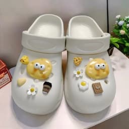 Designer Quality DIY Hole Shoes Charms Set Cheese Garden Shoe Decoration Accessories for Girls Interesting 2025 Gift