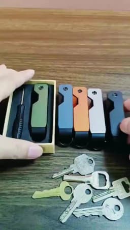 Key Organizer For Men - Compact Metallic Key Holder | Minimalist Innovative Keyholder | Smart Keychain Secures 2-6 Keys