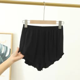 Women Modal Sleep Bottoms Comfortable Female Solid Color Pajama Shorts With Ruffles Hem Summer Thin Casual Loose Home Clothes