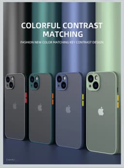 Jingjia Armor Bumper Shockproof Case For iPhone 15 11 12 13 Mini 14 Pro XR X Xs Max 7 8 Plus SE 2020 Silicone Hard Cover Capa