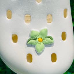 Good Quality 1pcs PVC Shoe Charms Flower White Daisy Mushroom Sandals Shoes Accessories Children Adorable Decorations Women Gift