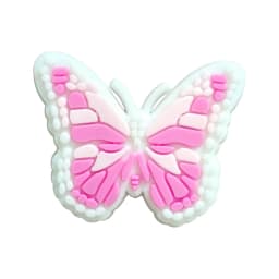 1Pcs PVC Pink Love Butterfly Shoe Charms for Dessert Shoe Decorations Accessories for Women Girls Festival Gifts