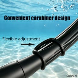 Soft Silicone Diving Snorkel Portable Foldable Wet Scuba Easy Breath Scuba With Storage Case Top Valve for Freediving Swimming