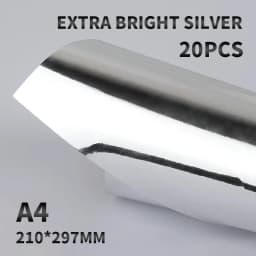  A4 250G 20 Sheets Single-Sided Gold Silver Card Paper Extra Bright Silver Sub Golden Handmade DIY Laser Printing Cardboard